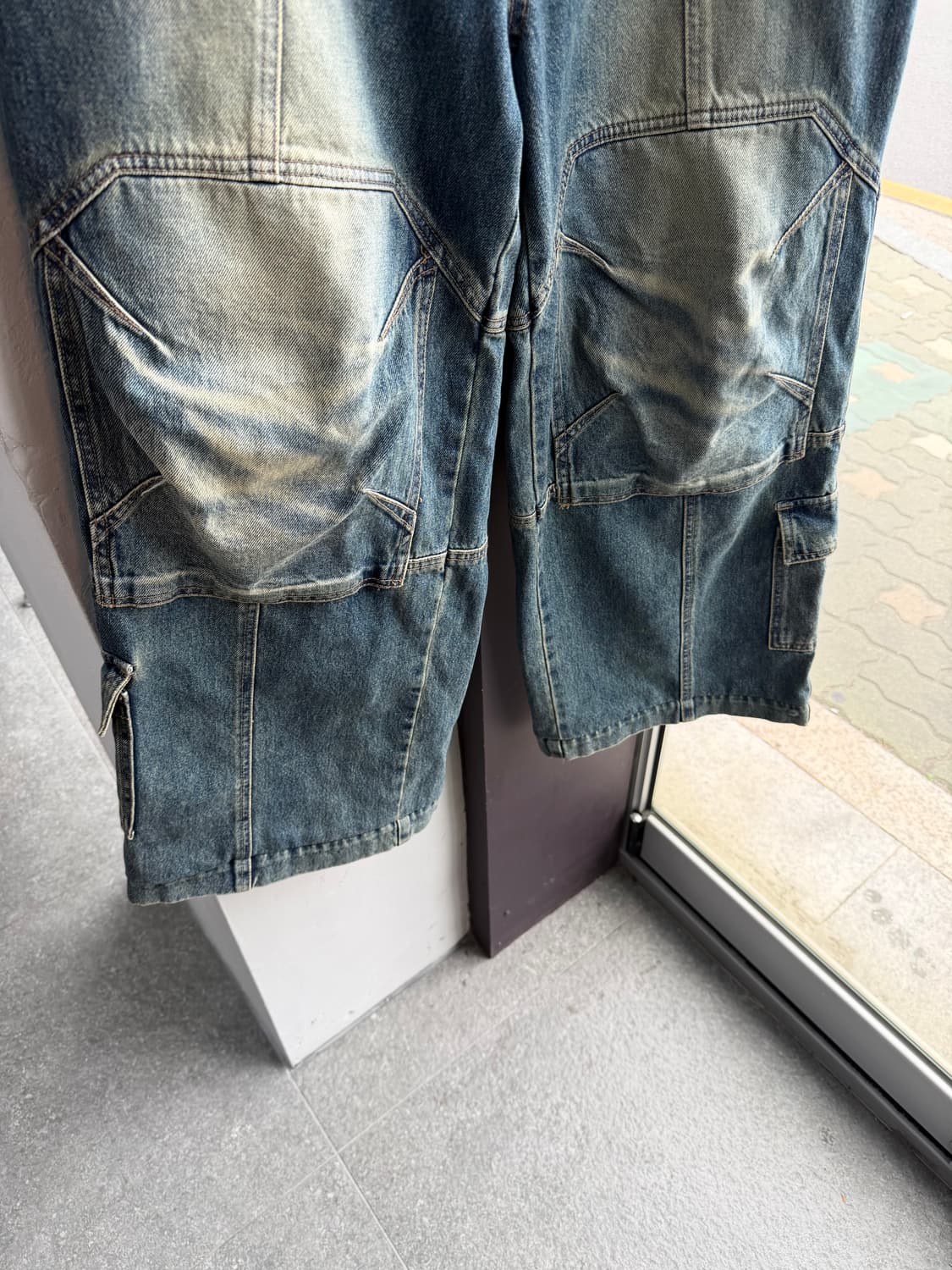 32~33/ 준지 24FW 후라쉬 데님 카고팬츠 상품이미지4