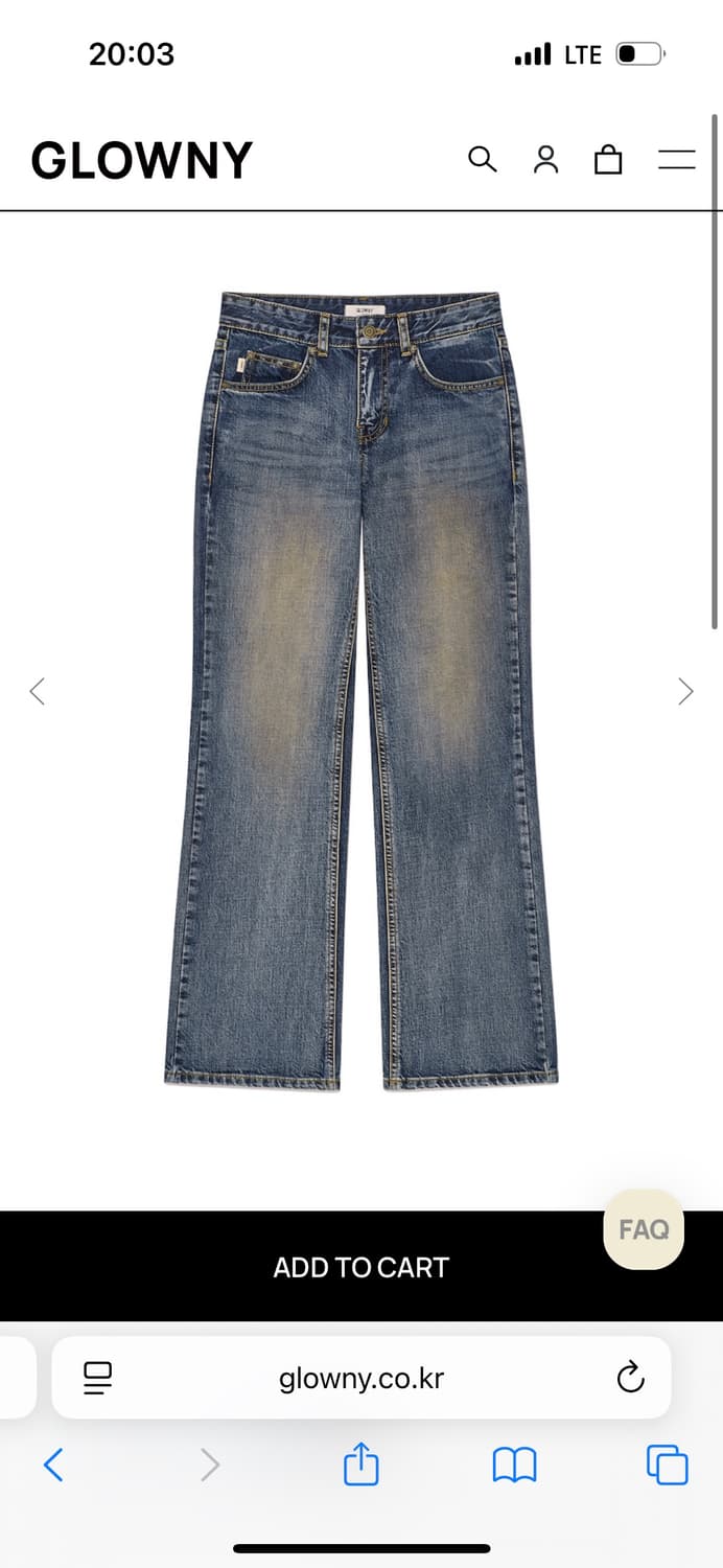 글로니 로데오진 빈티지블루 XS(새상품) 상품이미지3