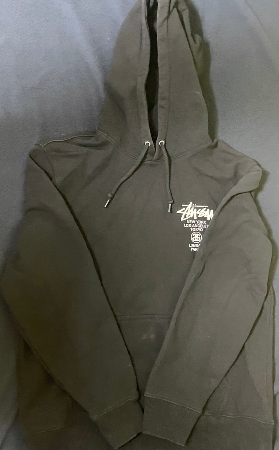 스투시 월드투어 후드티 블랙  M (2022) 상품이미지1