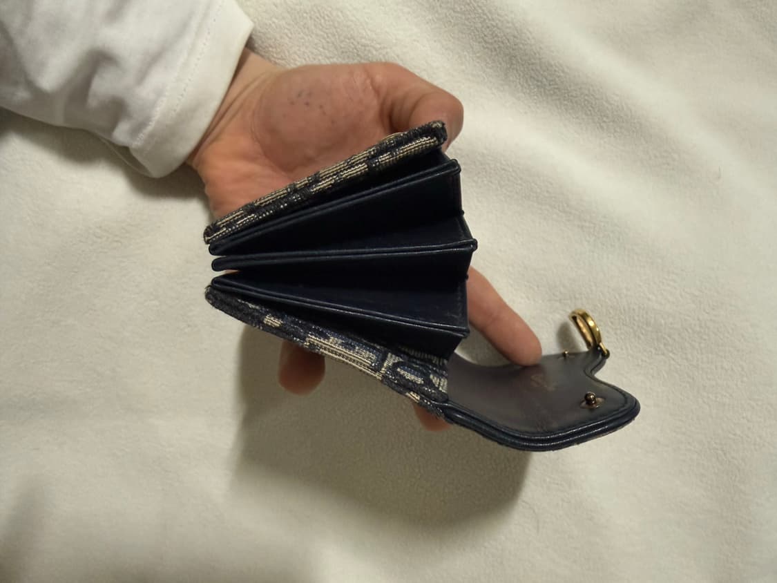 디올 오블리크 새들 아코디언 카드지갑 상태ss팔아용 상품이미지8