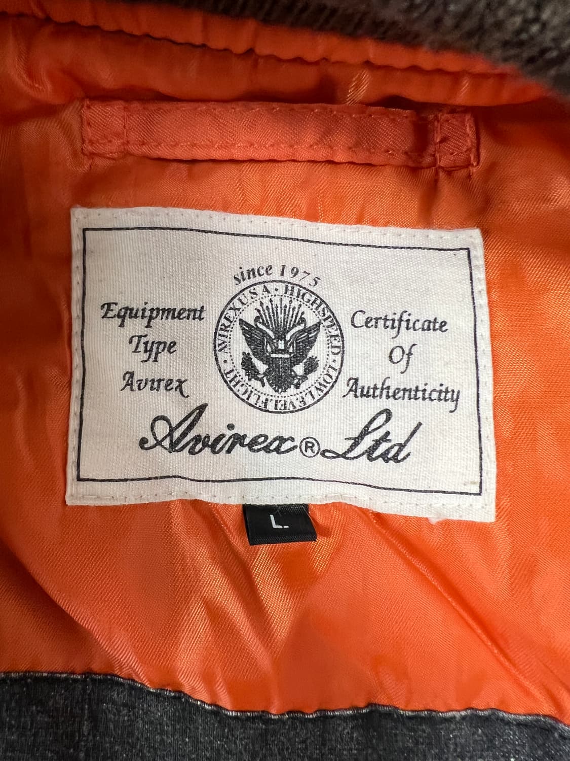 [L] 아비렉스 75FSG ma-1 항공점퍼 그레이브라운 상품이미지7