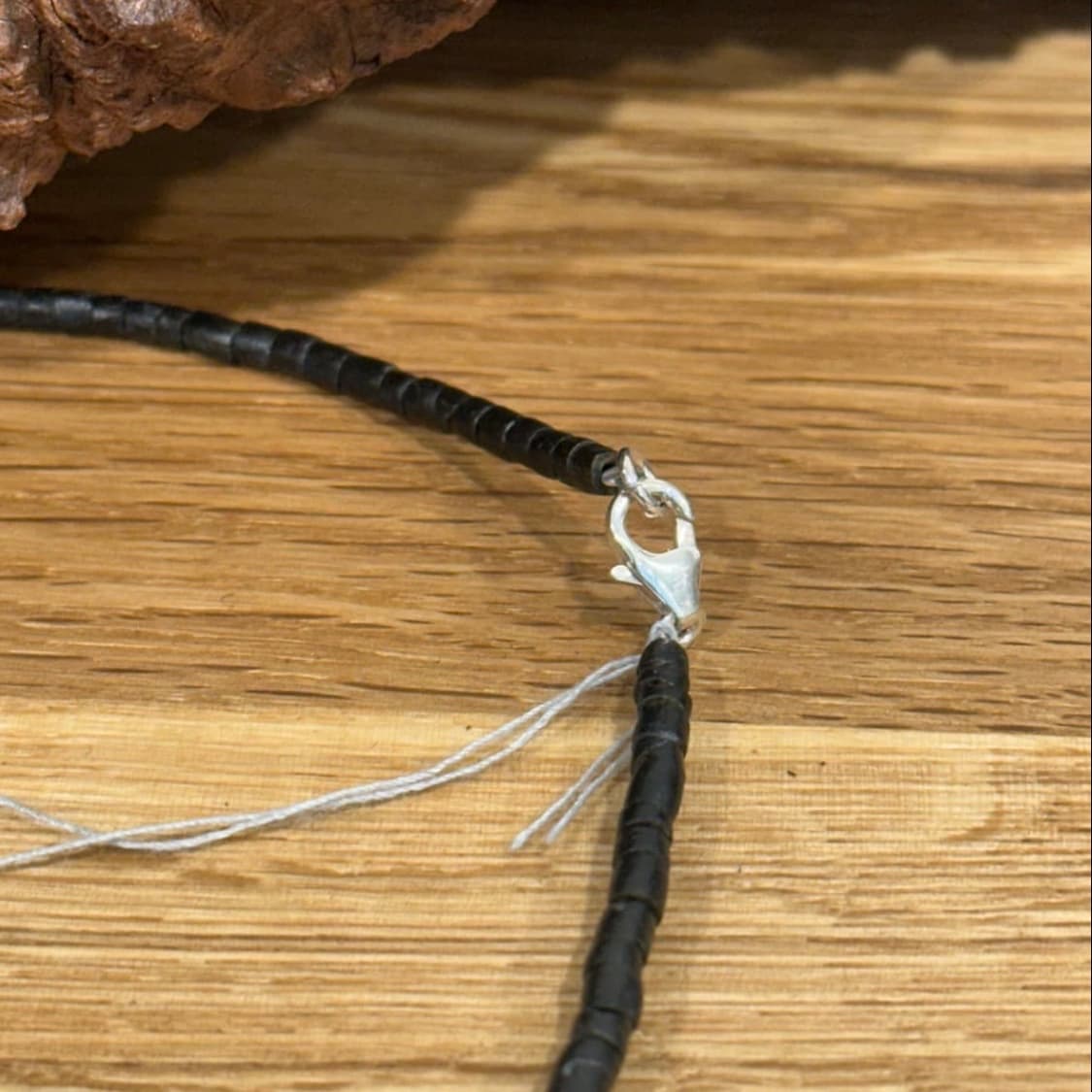 Musta glass beads turquoise black neckla 상품이미지6