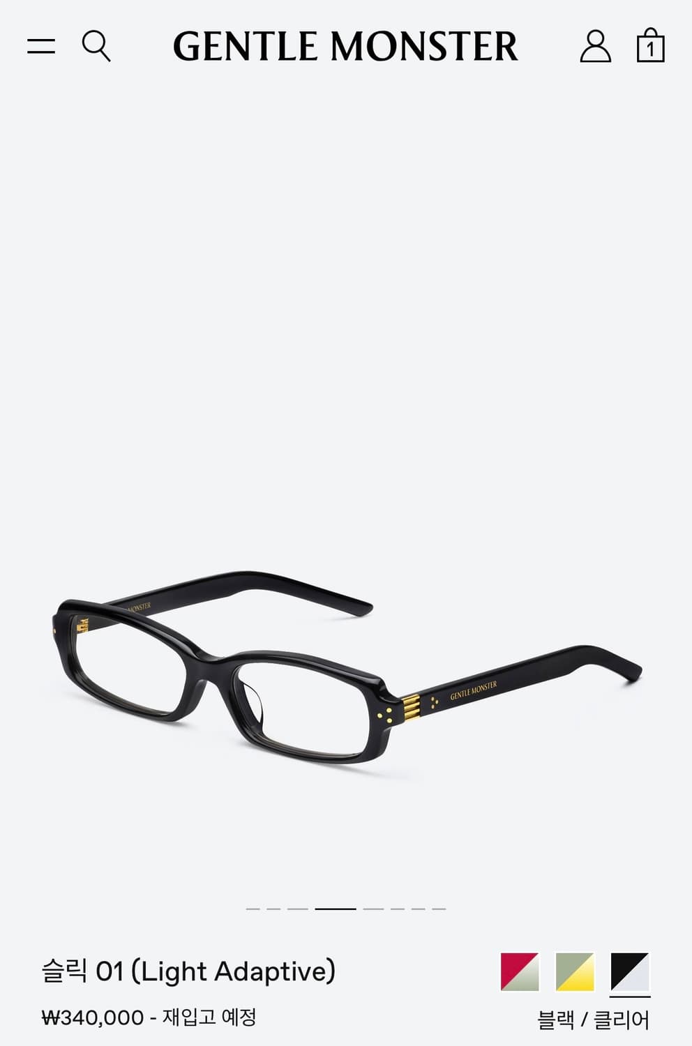 젠틀몬스터 슬릭01 상품이미지1