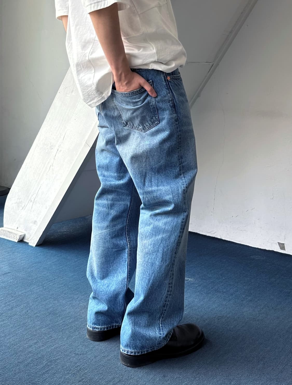 5pkt denim wide straight pants 상품이미지3