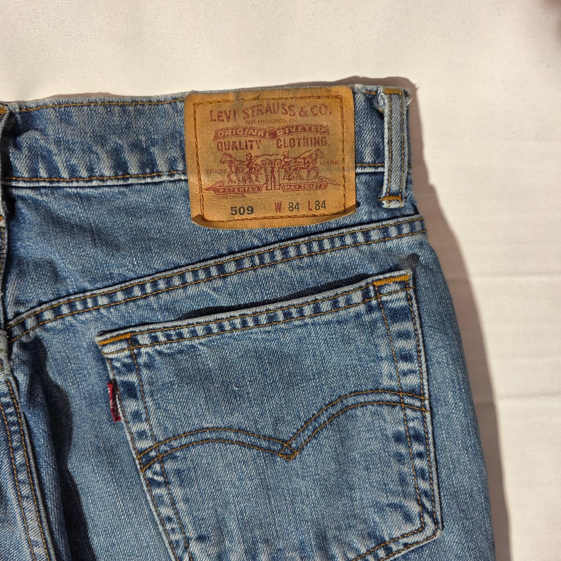 [W33L33]00s 리바이스 509 데님팬츠 상품이미지6