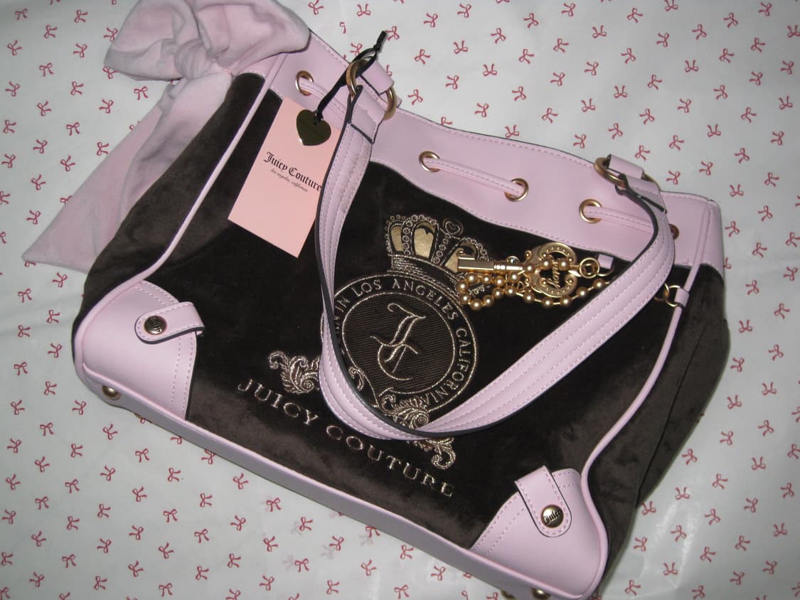 쥬시 꾸뛰르 키 참 데이드리머 백 핑크브라운 상품이미지1