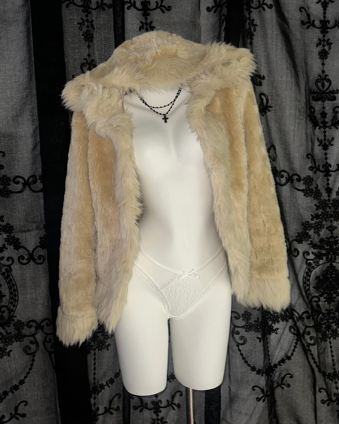 Brown Eco Fur Jacket 상품이미지3
