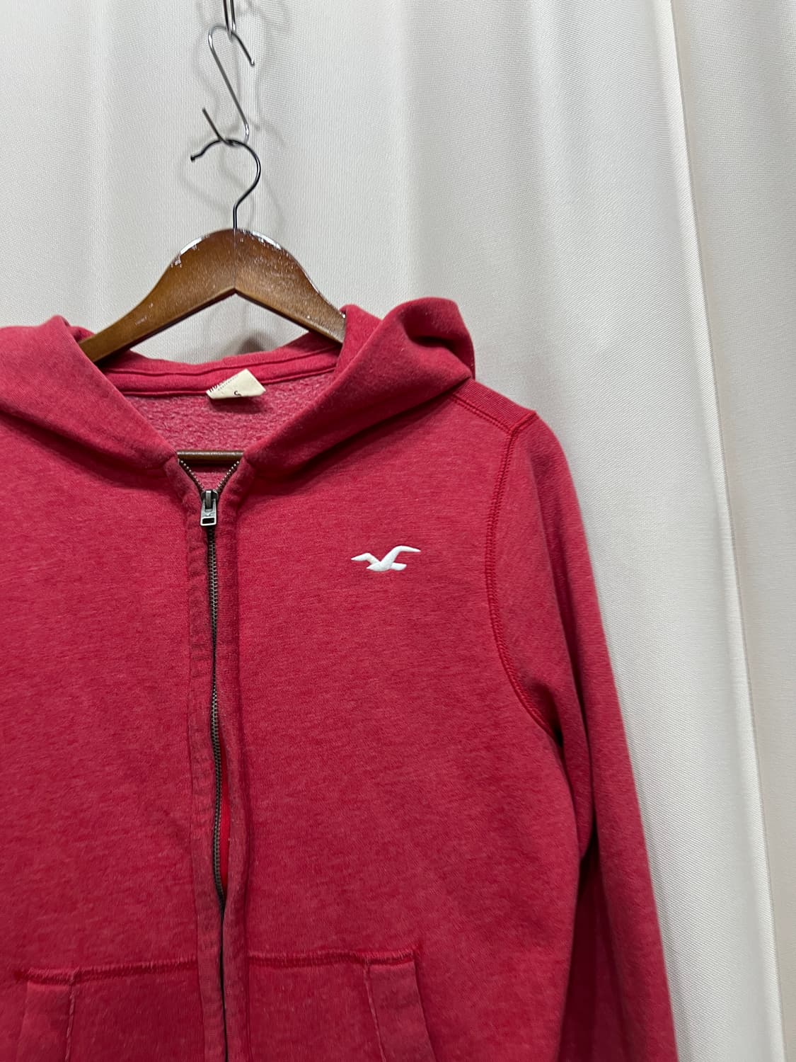 홀리스터 자수 니트 후드집업 자켓 상품이미지4