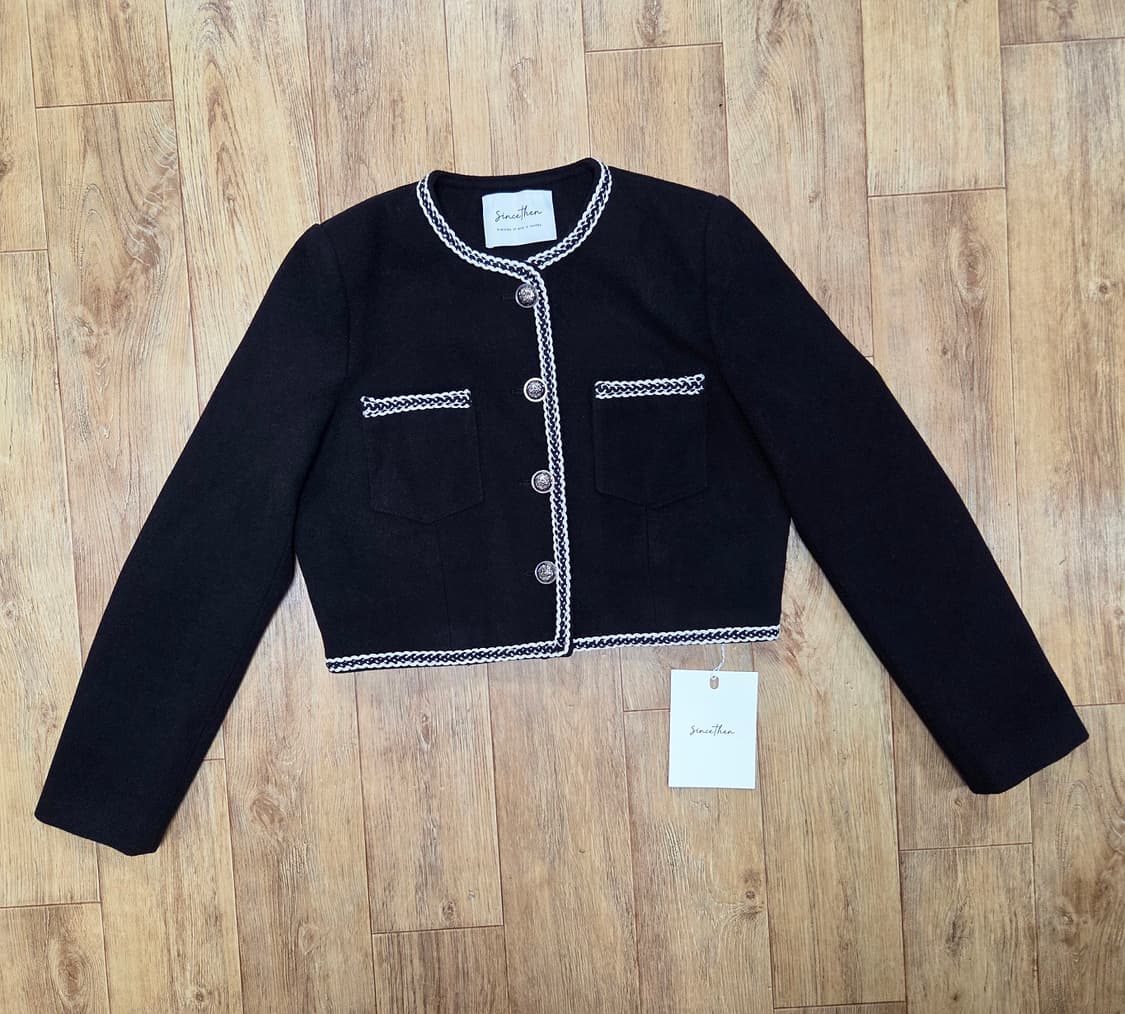 신스덴(Since then) 에일린 트리밍 자켓 66-77 새상품 상품이미지3