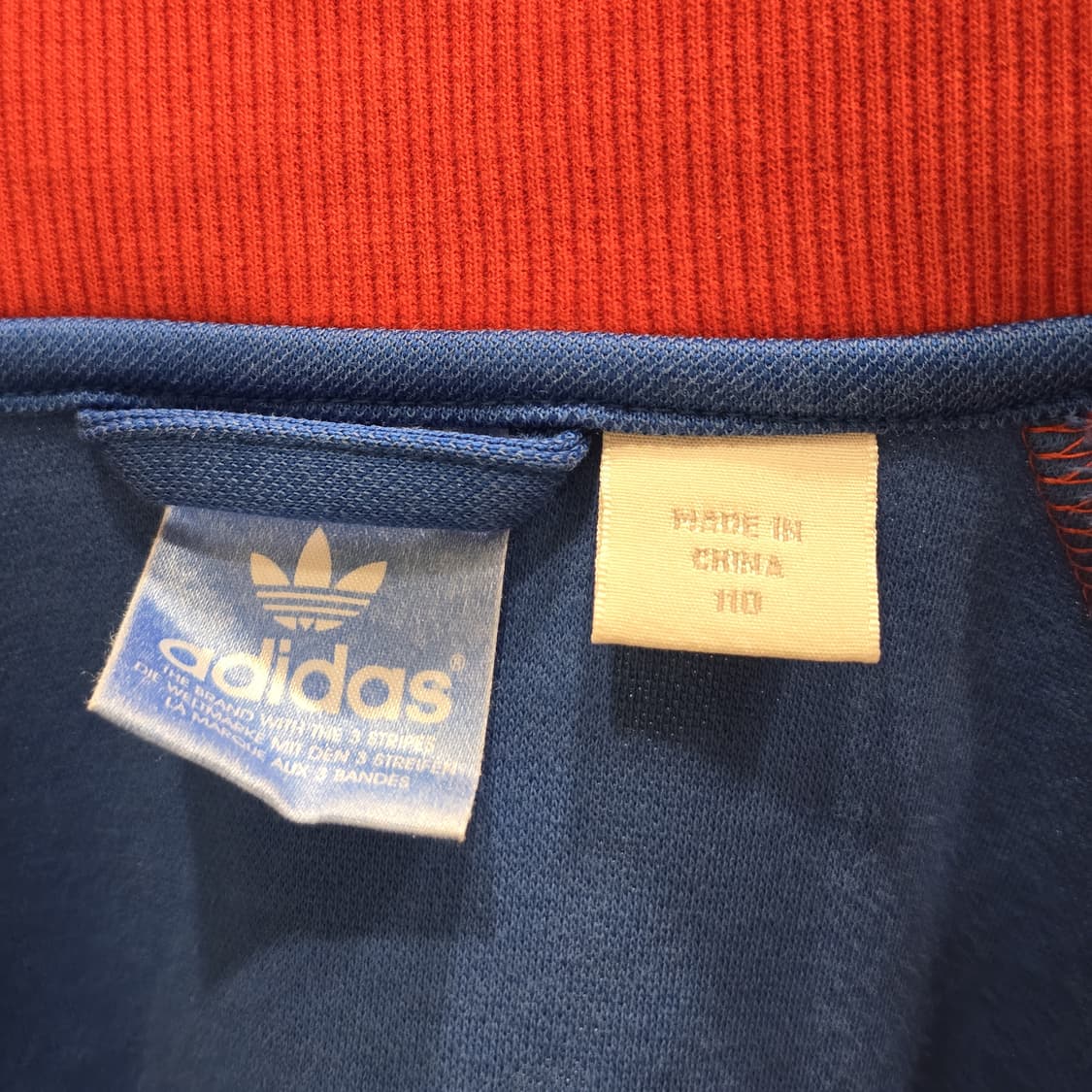 아디다스 오리지널스 트랙탑 레드블루 110 스윔클럽 패치 풀집업 상품이미지3