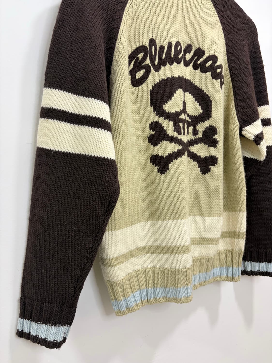 Blue Cross 해골 스컬 니트 자켓 상품이미지8