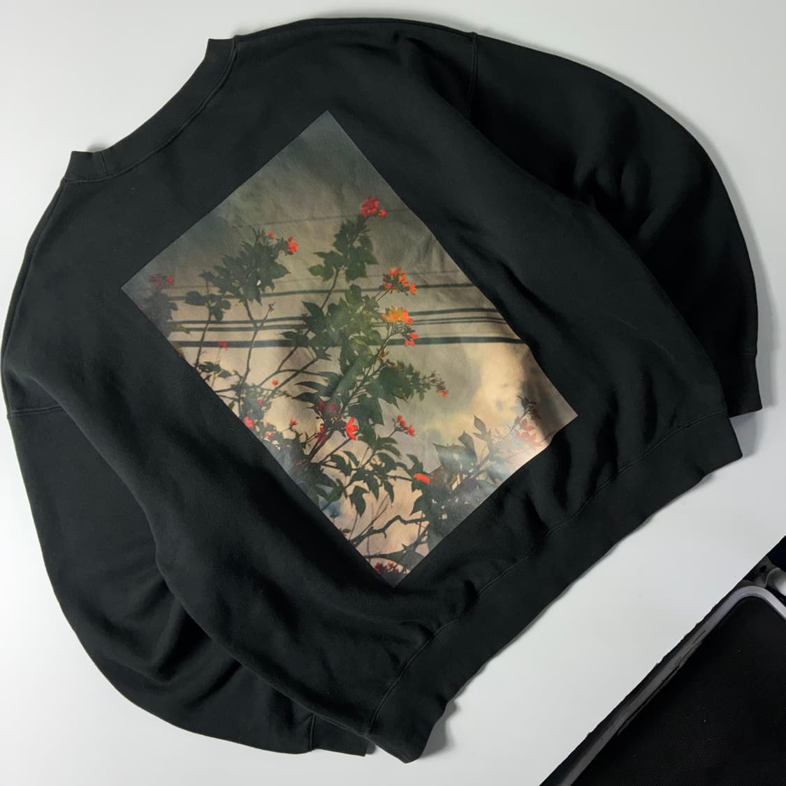 Essentials  에센셜스 피어오브 갓 포토 블랙 코튼 후드티 상품이미지4