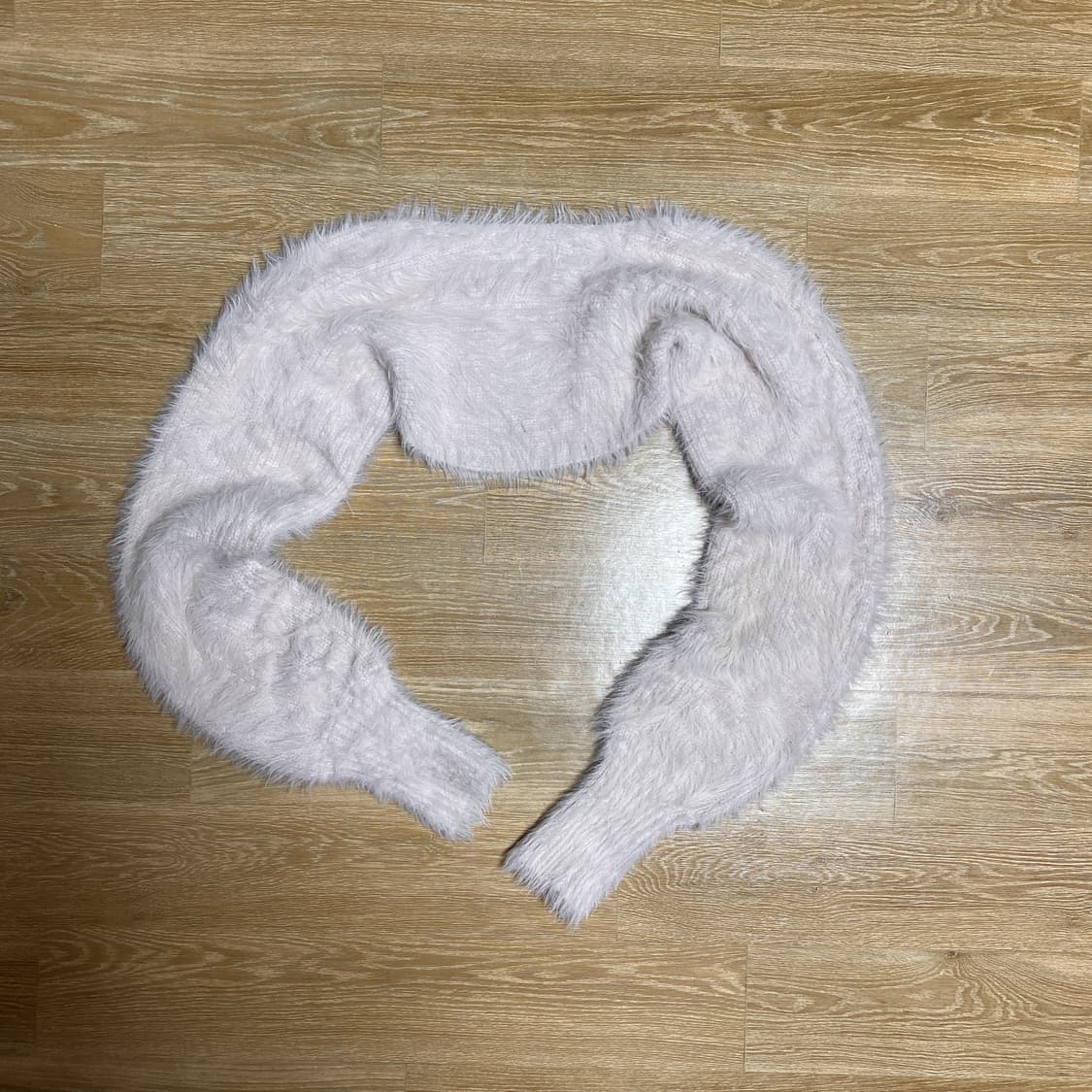 낫유어로즈 소프트 에피 볼레로 세트 핑크 니트 퍼 가디건 상품이미지3