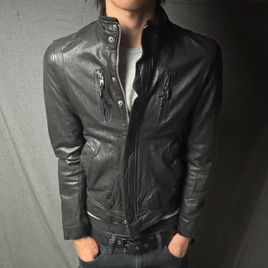 ltaly lamb skin leather jacket 상품이미지4