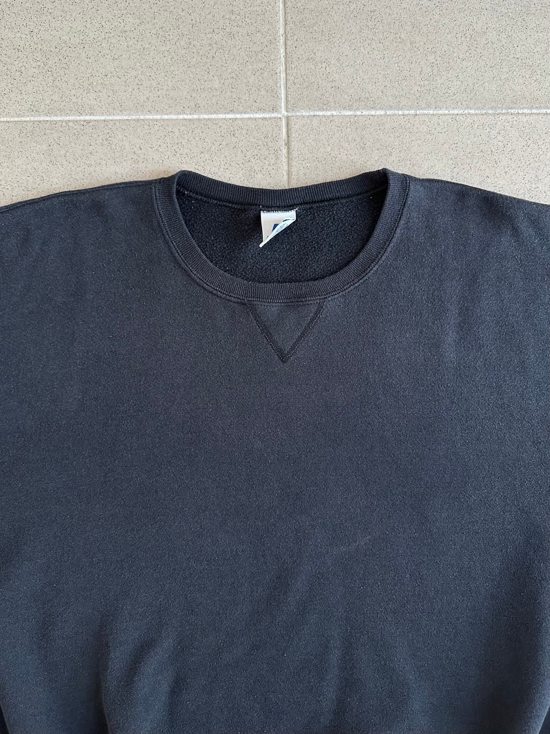 00s 빈티지 러셀 스웻셔츠 블랙 L 상품이미지4