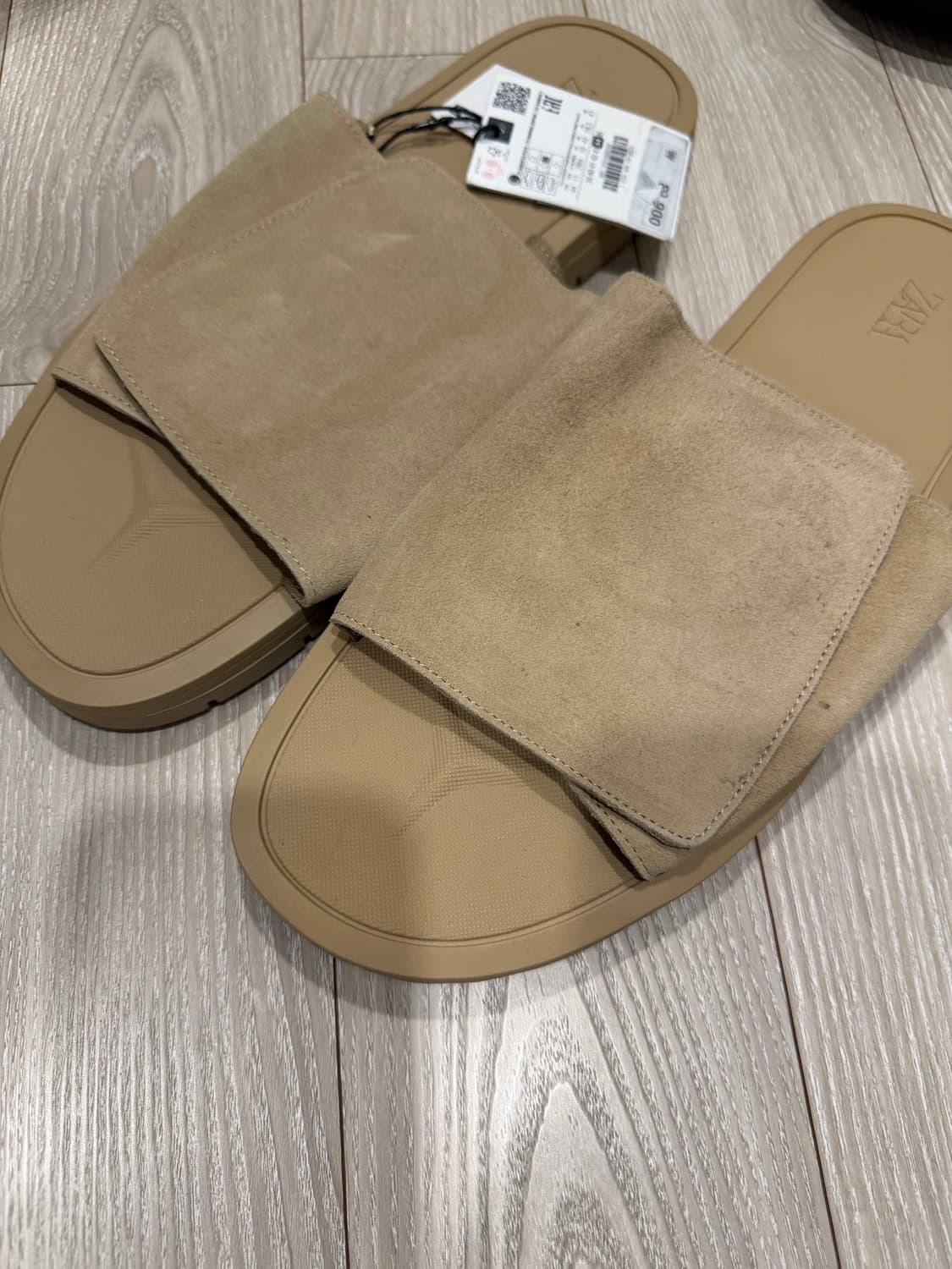 자라 스웨이드 슬라이드 샌들 상품이미지4