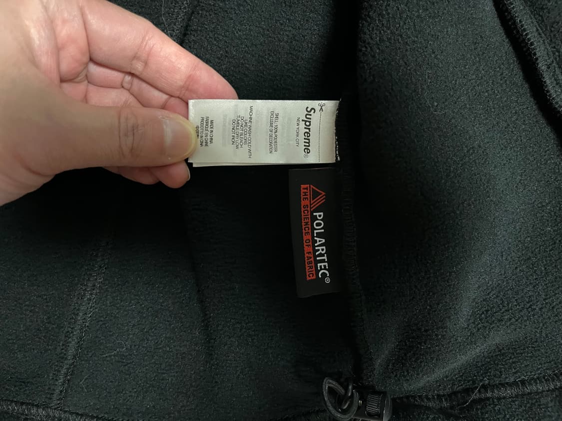 (새상품)(XL)슈프림 폴라텍 집 자켓 (블랙) 플리스 상품이미지9