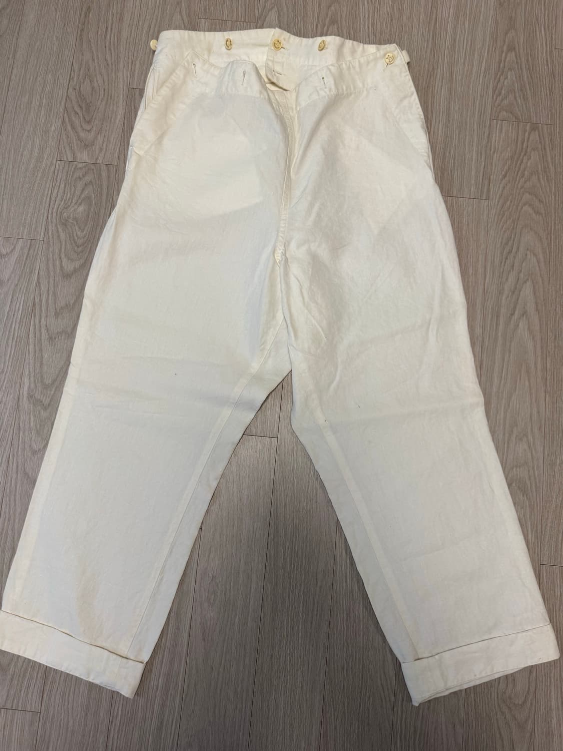 하버색 린넨 팬츠 상품이미지1