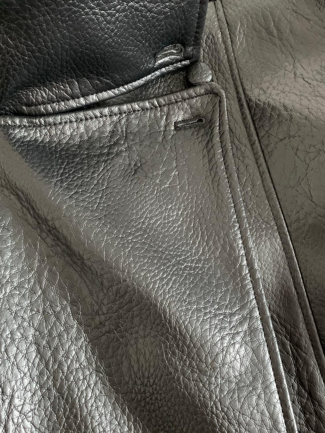 Zara faux leather jacket black 상품이미지2