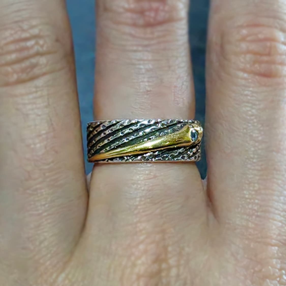 Altair 실버 남자 엔틱 빈티지 명품 별 유성 운석 반지 상품이미지7