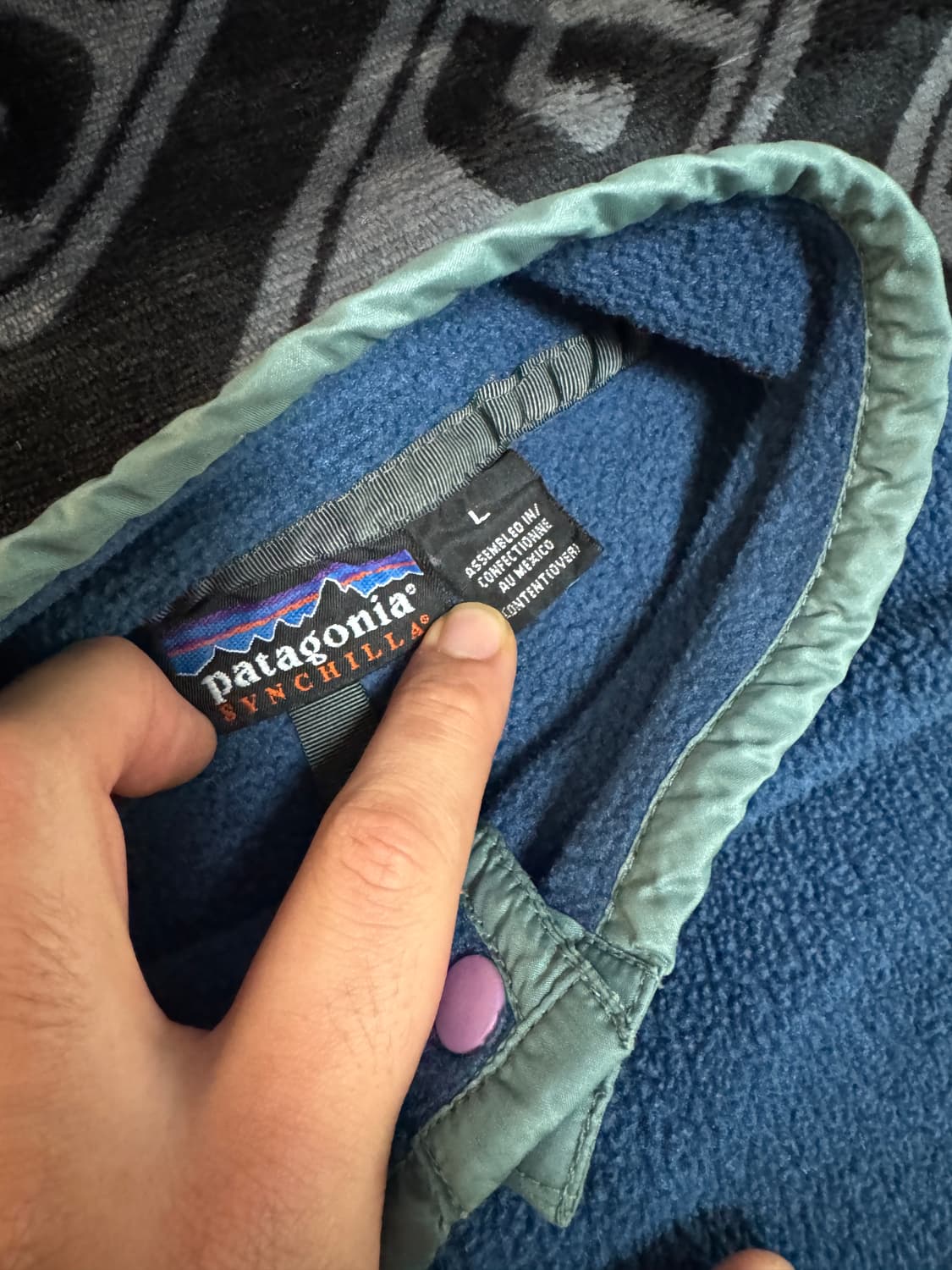 파타고니아 신칠라 스냅 티 풀 오버 더스티 블루 상품이미지5