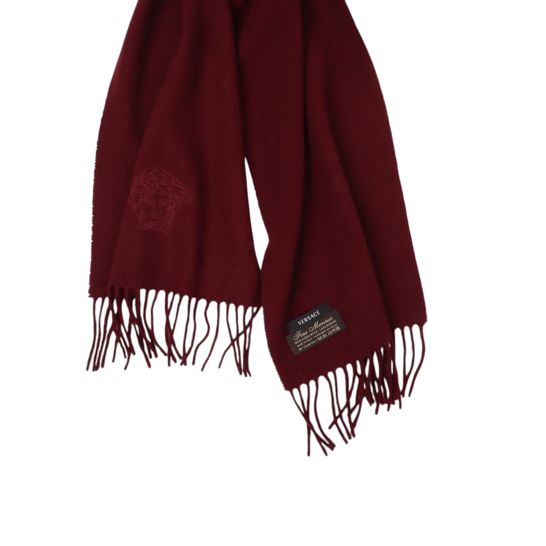 베르사체 메두사 버건디 파인 메리노울 머플러 상품이미지3