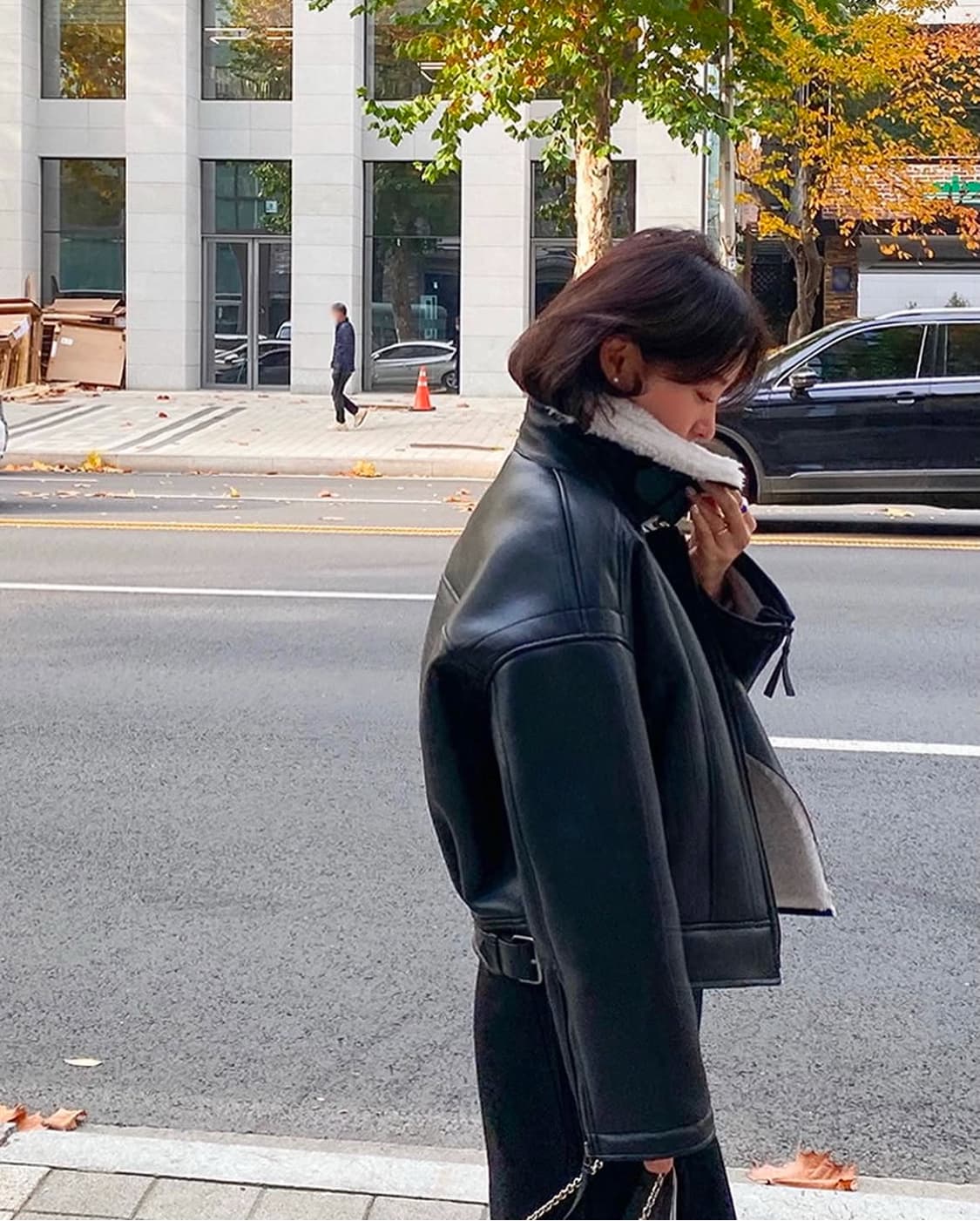 새상품 ) 임블리 부티크라인 무스탕 상품이미지2