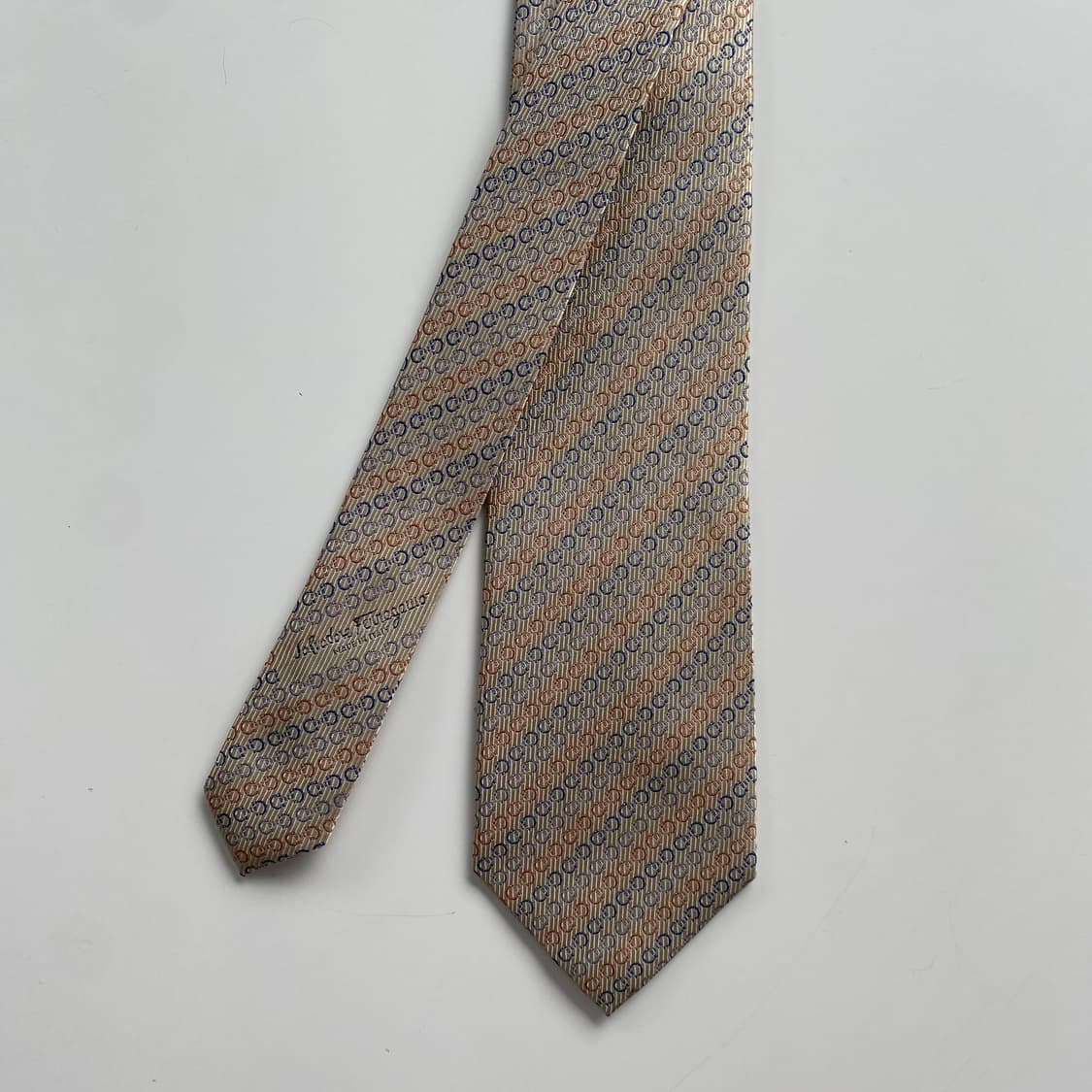 페레가모(Ferragamo) 모노그램 넥타이 정품명품 7.8cm 상품이미지2