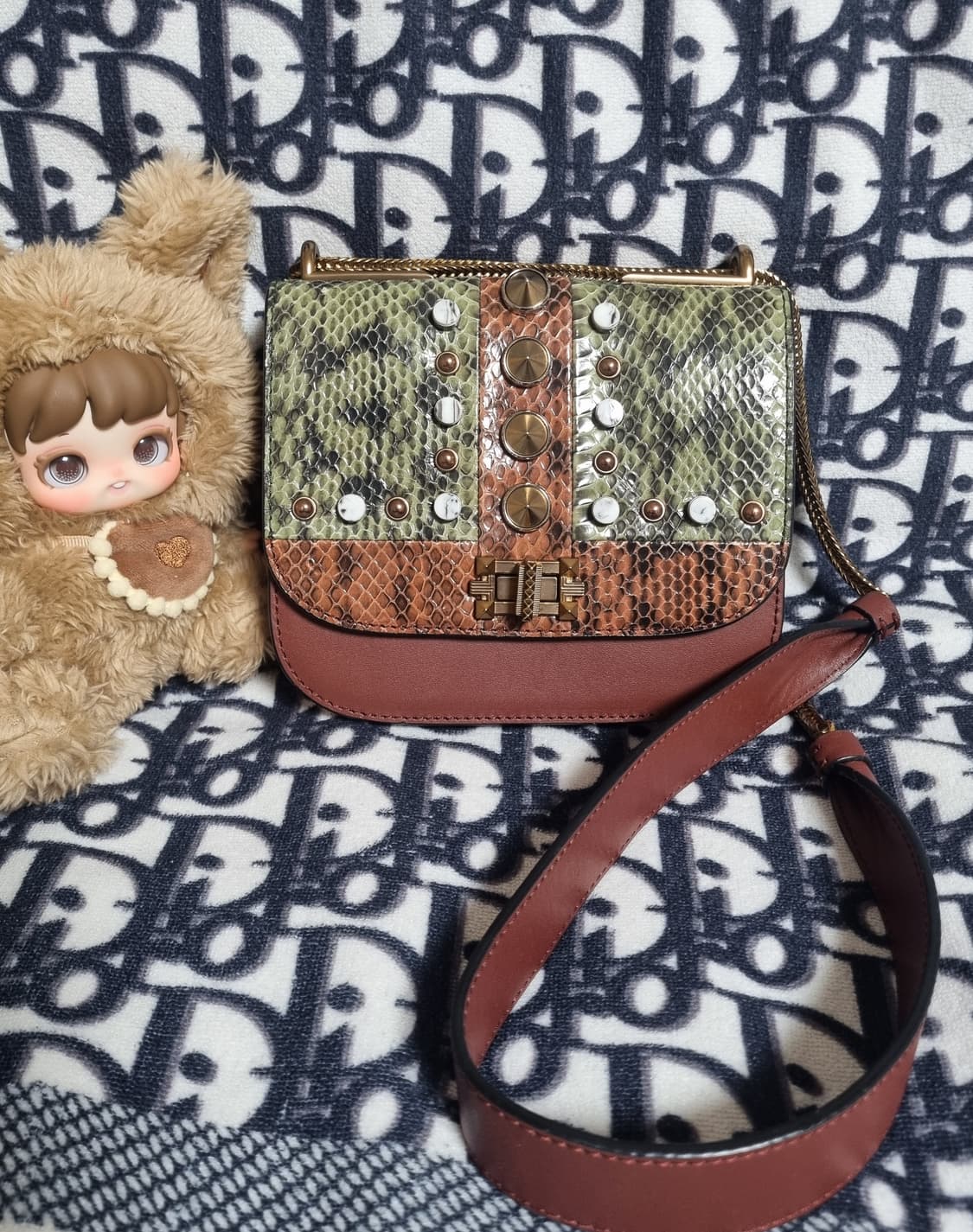 정품) 랑방  파이톤 숄더백  상품이미지1