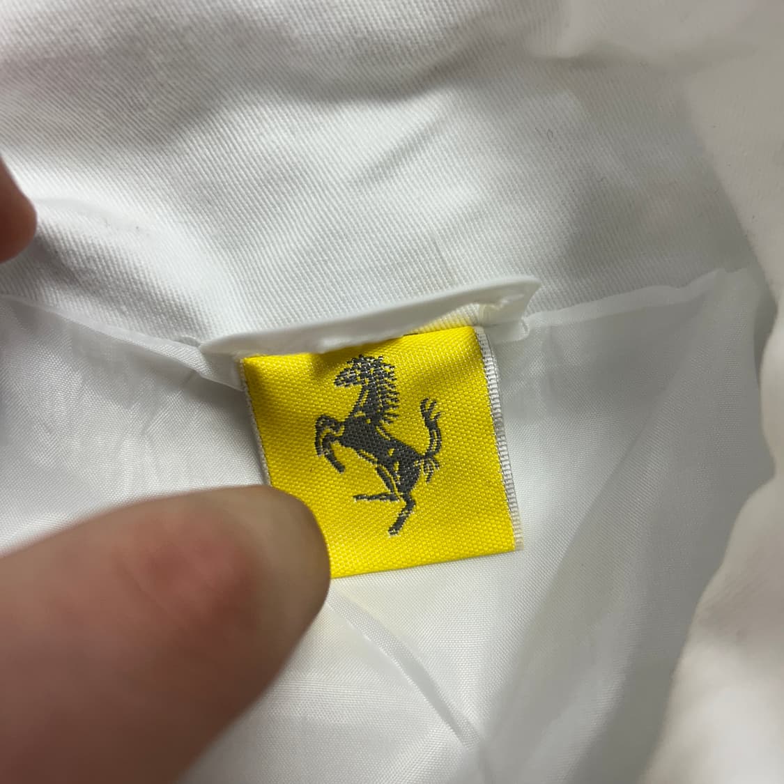 페라리 화이트 코튼 레이싱자켓(L) 상품이미지2