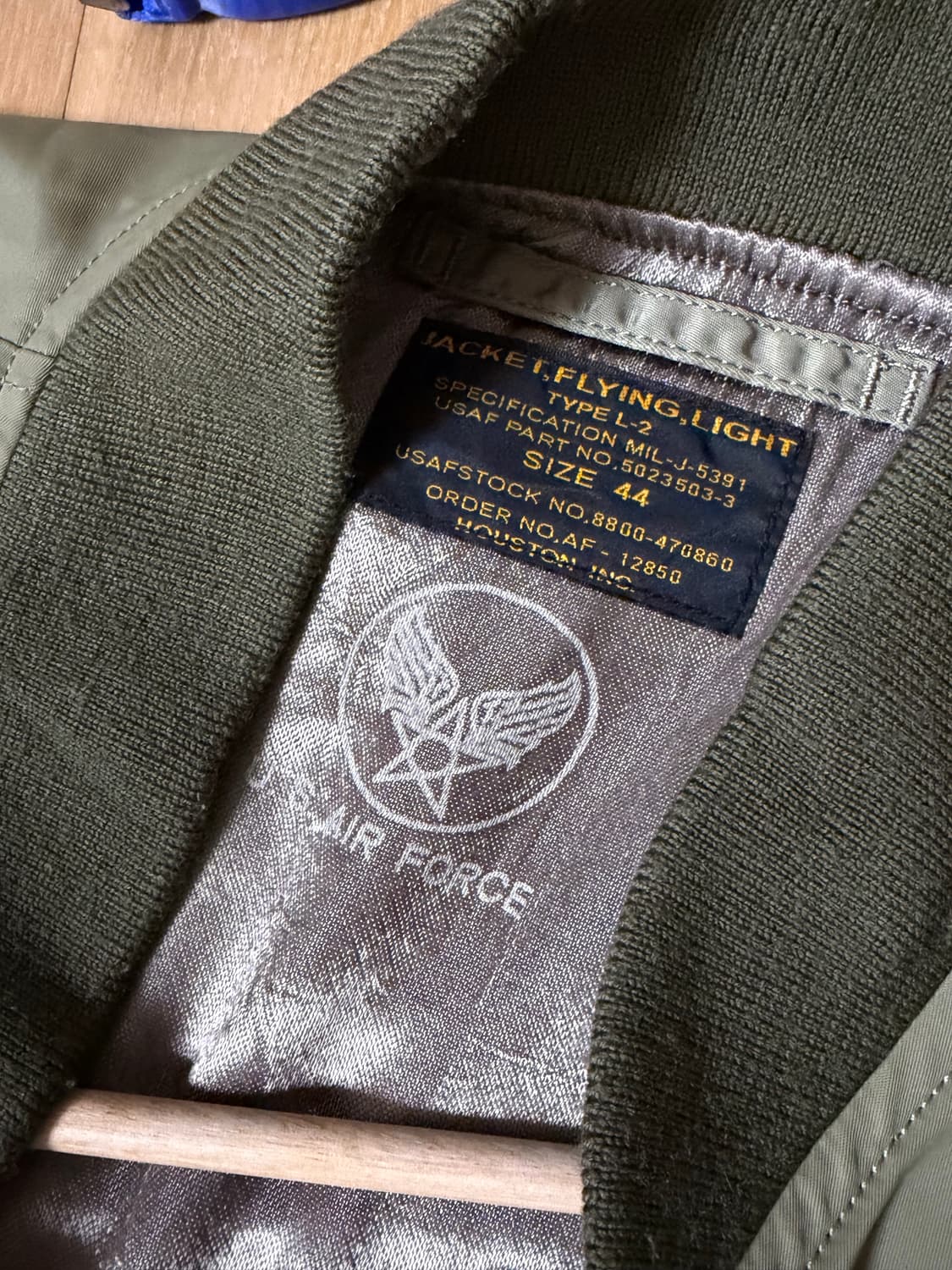 빈티지 USAF 미공군 MA-1 봄버자켓 상품이미지3