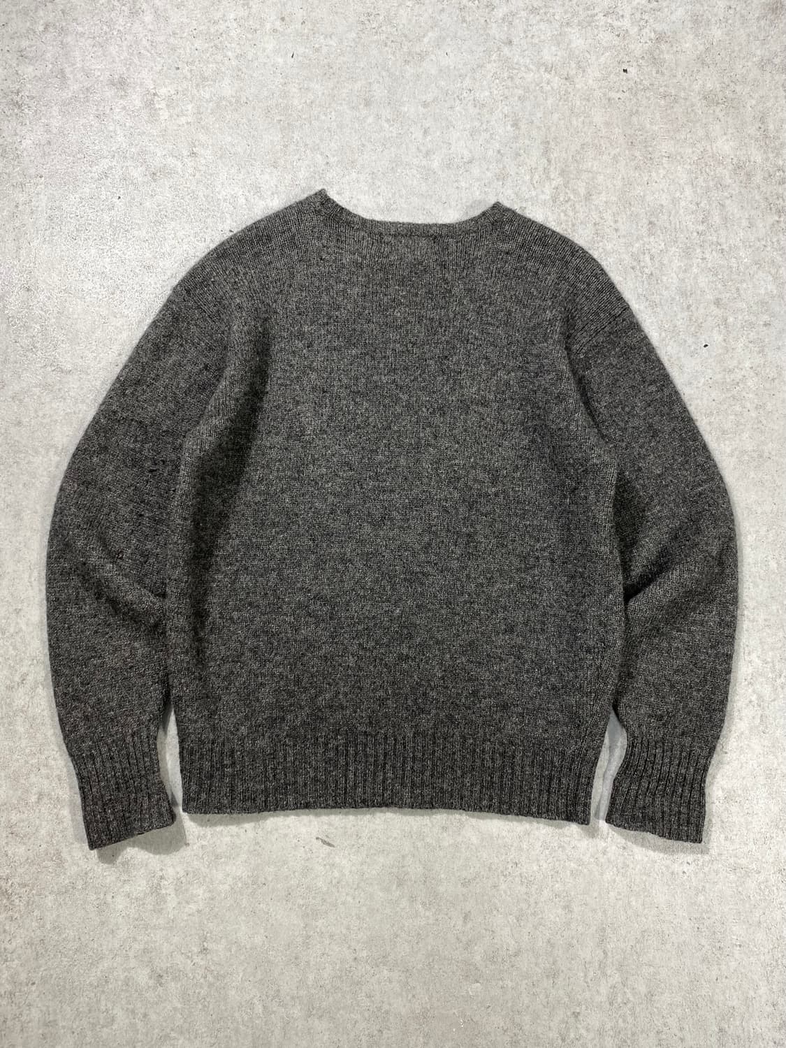 [95] 80s 폴로 랄프로렌 셔틀랜드 울 니트 그레이 상품이미지4