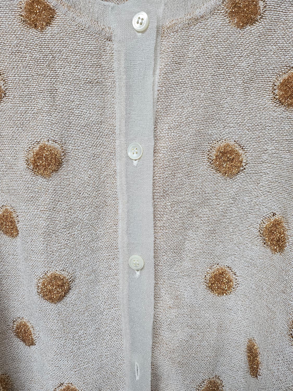 럭키슈에뜨 도트 패턴 가디건 상품이미지2