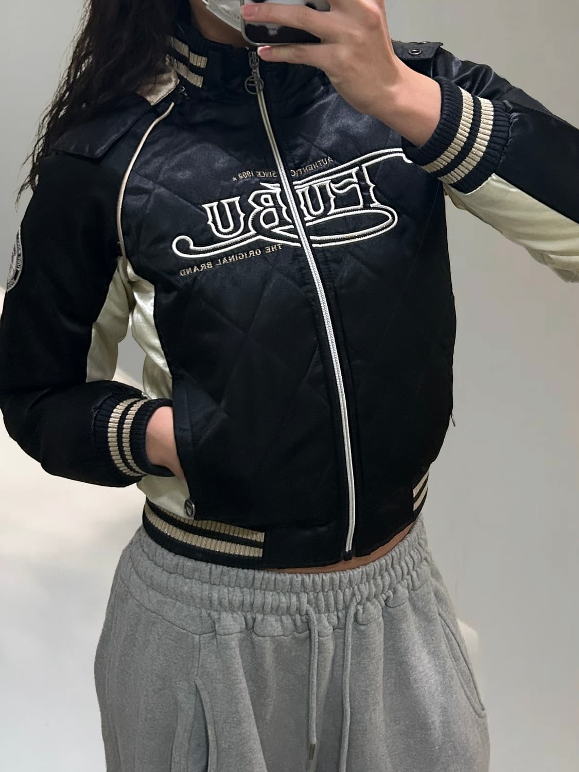 FUBU 배색 후드 봄버 점퍼자켓 상품이미지9