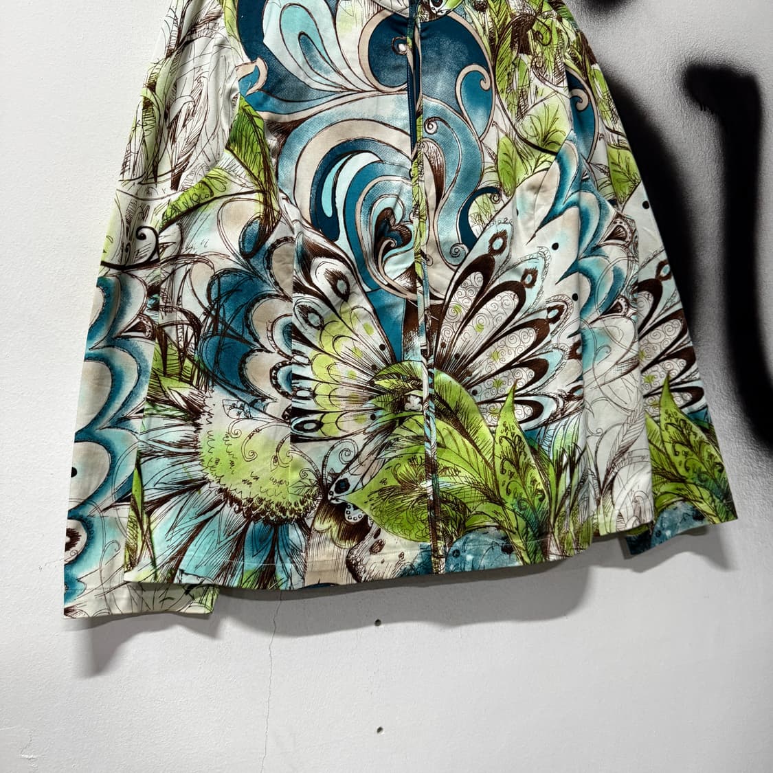 Chico's 오리엔탈 풀 패턴 차이나 카라 라이트 자켓 상품이미지4