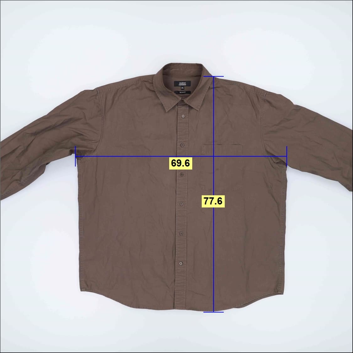 2XL 무신사스탠다드 긴팔셔츠 0317H1 상품이미지6