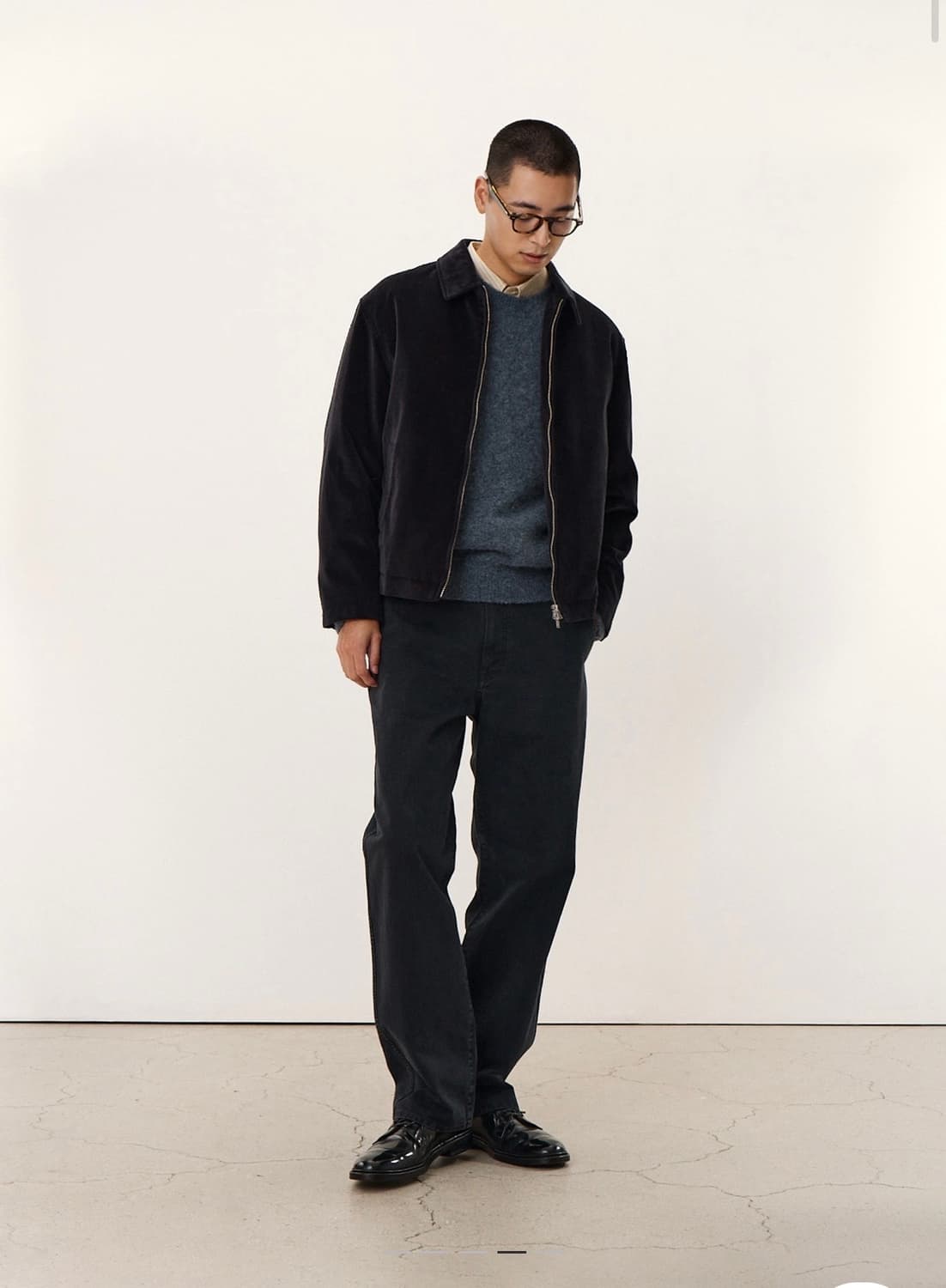 포터리 코듀로이 드리즐러 자켓 (네이비, 3) 상품이미지4