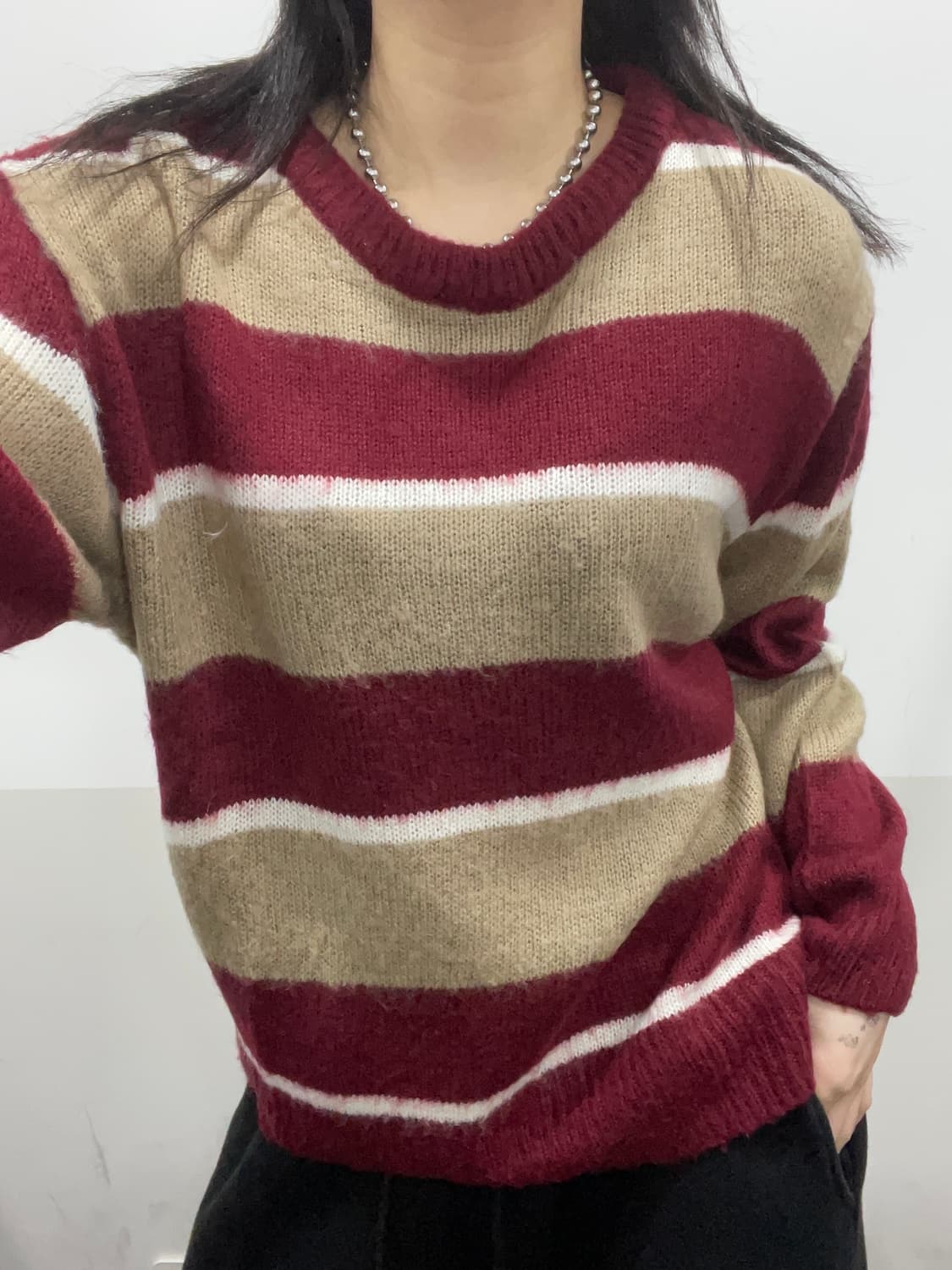 Jpn 스트라이프 니트 상품이미지1