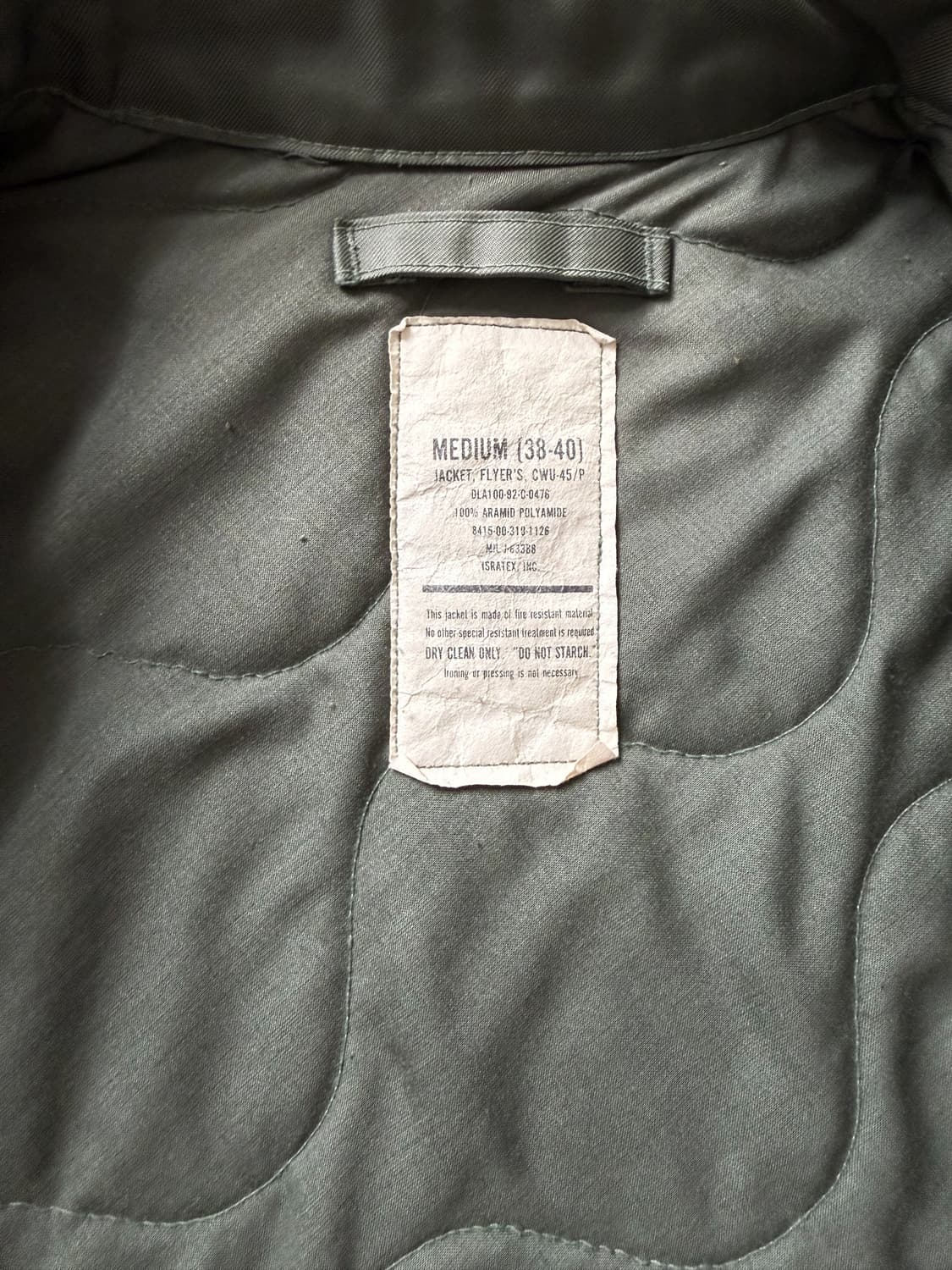 90s U.S Army CWU-45/P Flyer's Jacket 상품이미지9