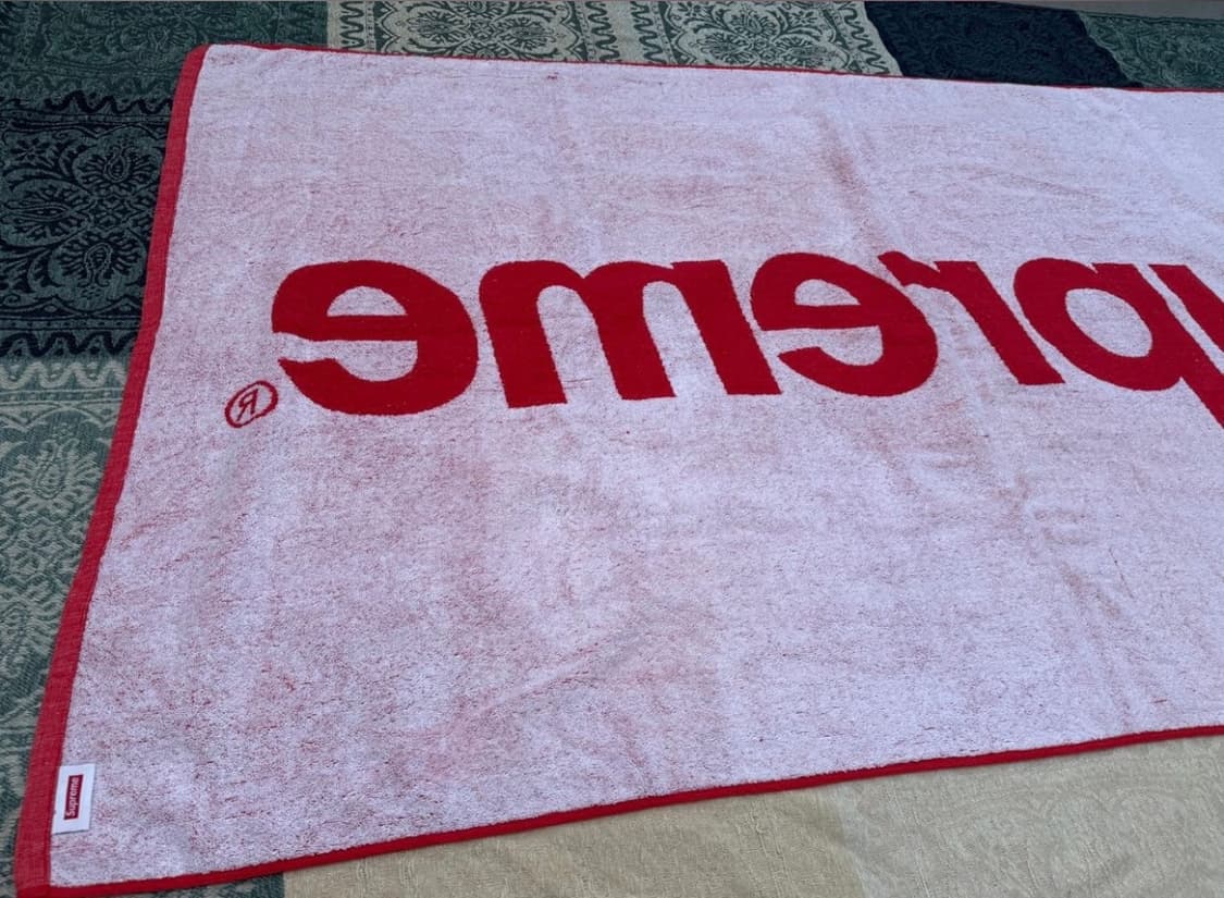 슈프림 12ss SUPREME 비치 타올 박스로고 타월 인테리어 패브릭 상품이미지9