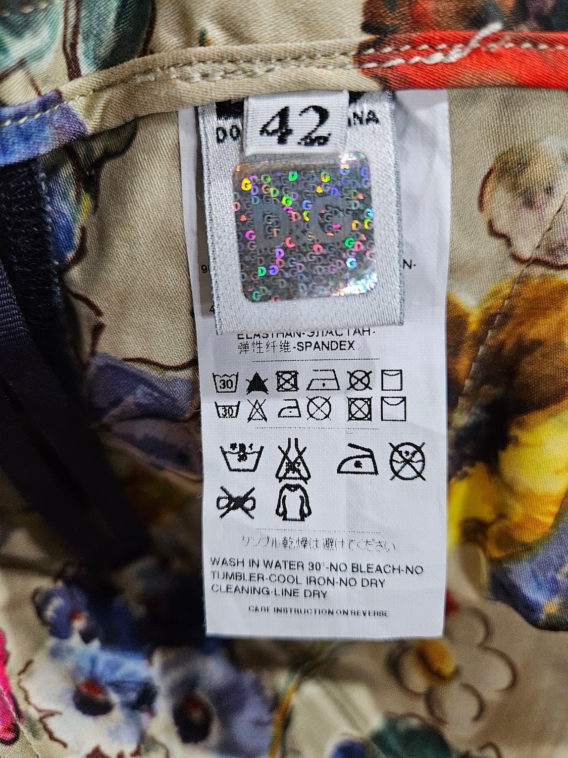 돌체앤가바나 다크네이비 남성 허리 32 롤업 면팬츠  상품이미지10