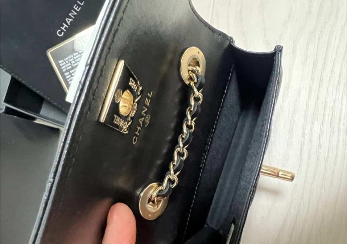 (정품)샤넬 램스킨 미니 체인백 금장 상품이미지2