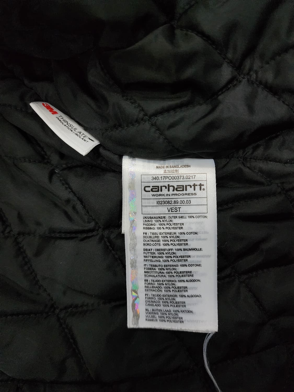 칼하트 wip 워크 투웨이 베스트 조끼 L 상품이미지7