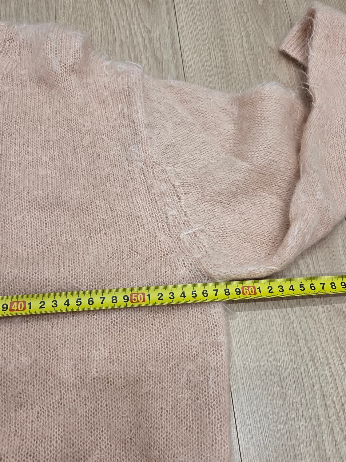 브러쉬드 슈퍼 키드 모헤어 니트 P/O 핑크 베이지 상품이미지2