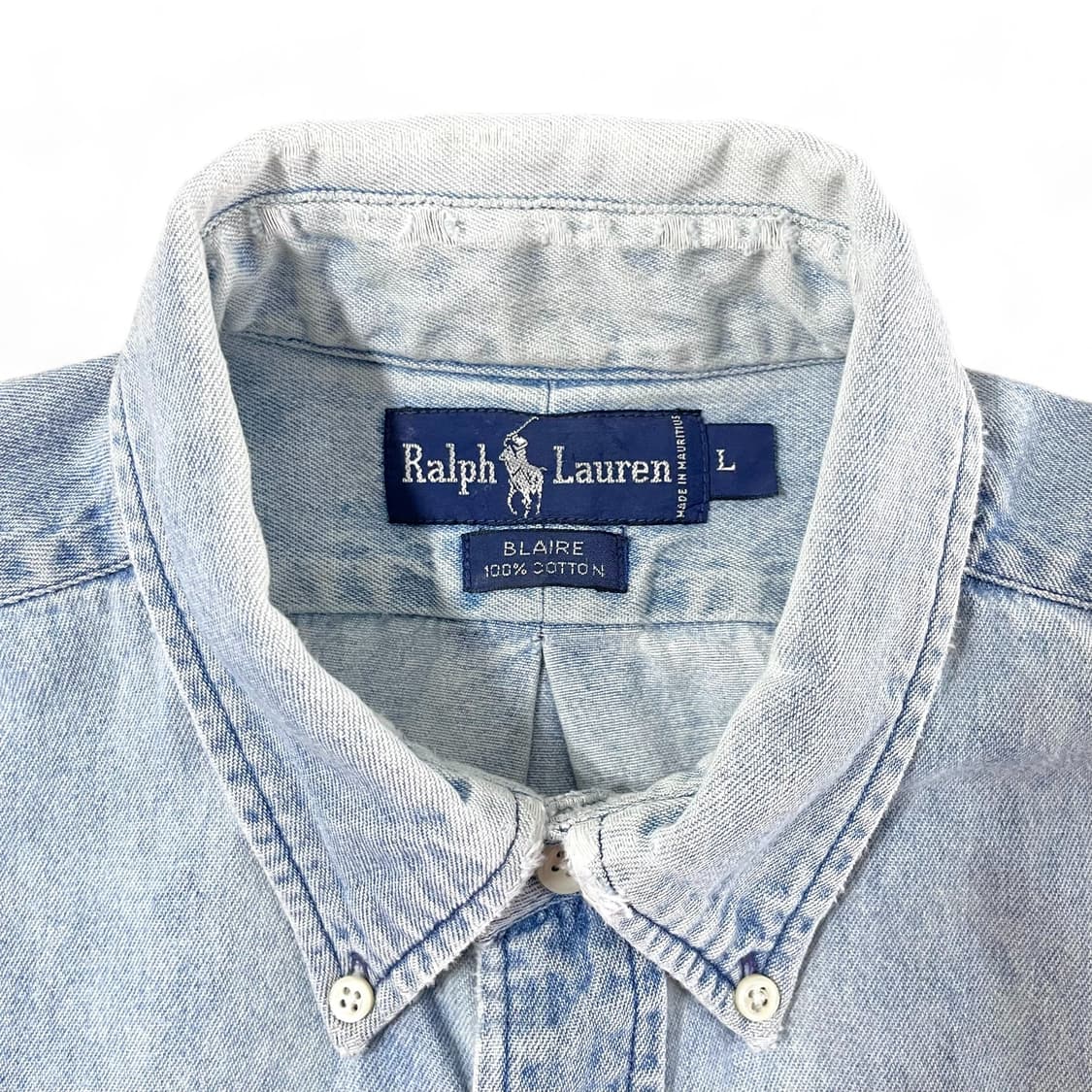 90‘s 폴로 블레어 데님 셔츠 상품이미지3