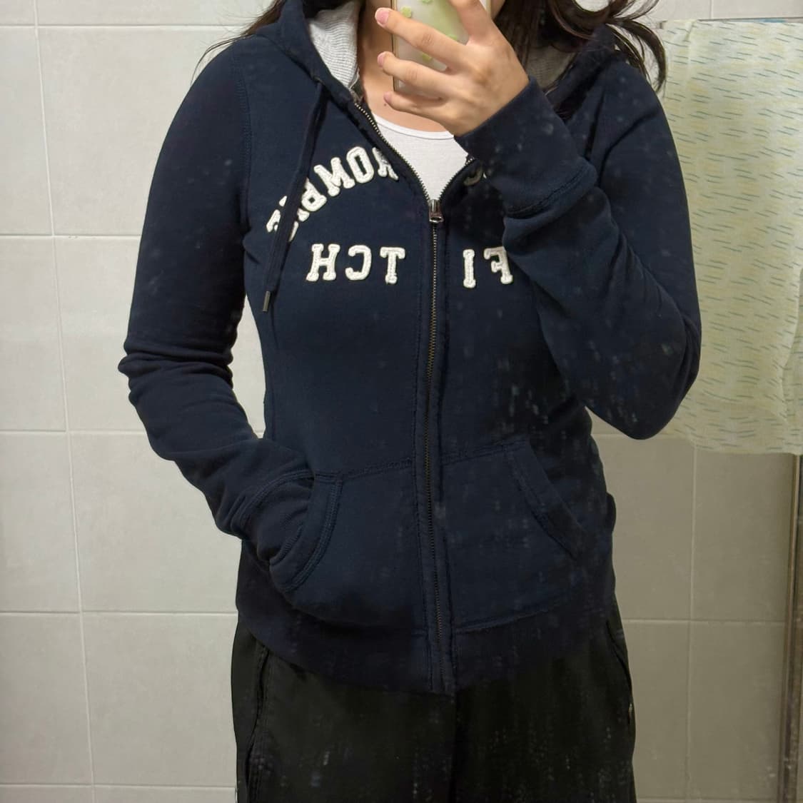 아베크롬비 네이비 후드집업 xs 상품이미지6