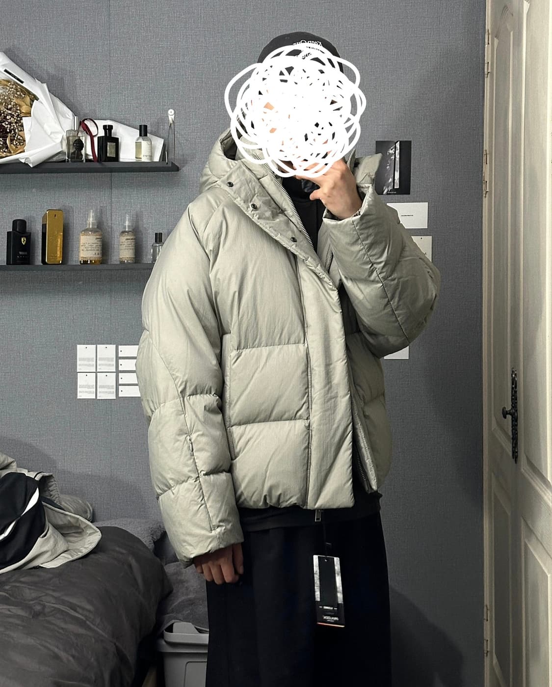 일꼬르소 볼륨 에어 후드 구스 숏 다운 점퍼 상품이미지4