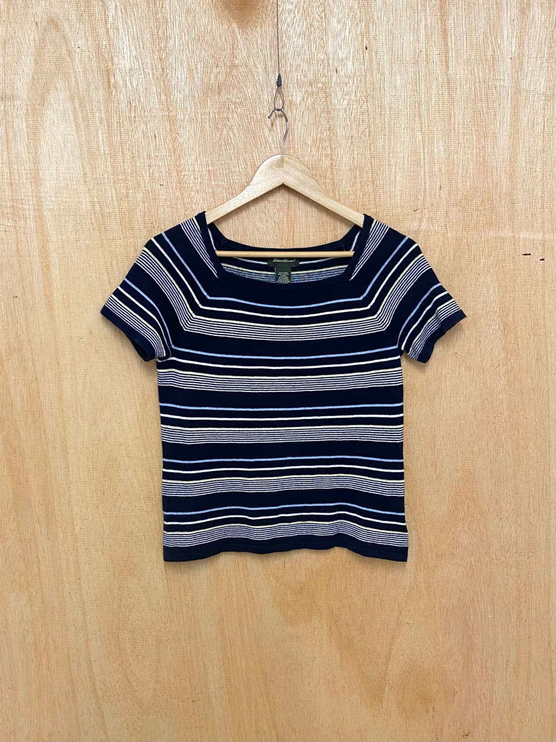 EDDIE BAUER knit half t-shirt 스퀘어넥 니트 티 상품이미지2