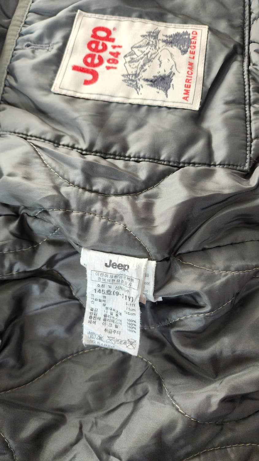 Jeep Kids 카키 항공 점퍼 145호 상품이미지5