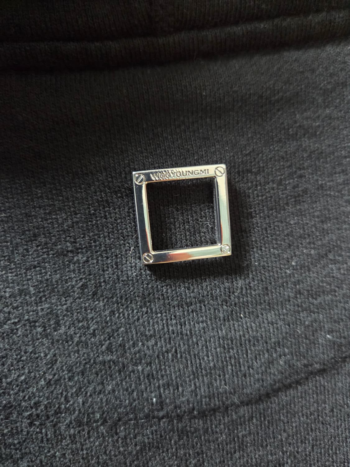 우영미 백로고 후드티 46사이즈(95~100) 상품이미지3